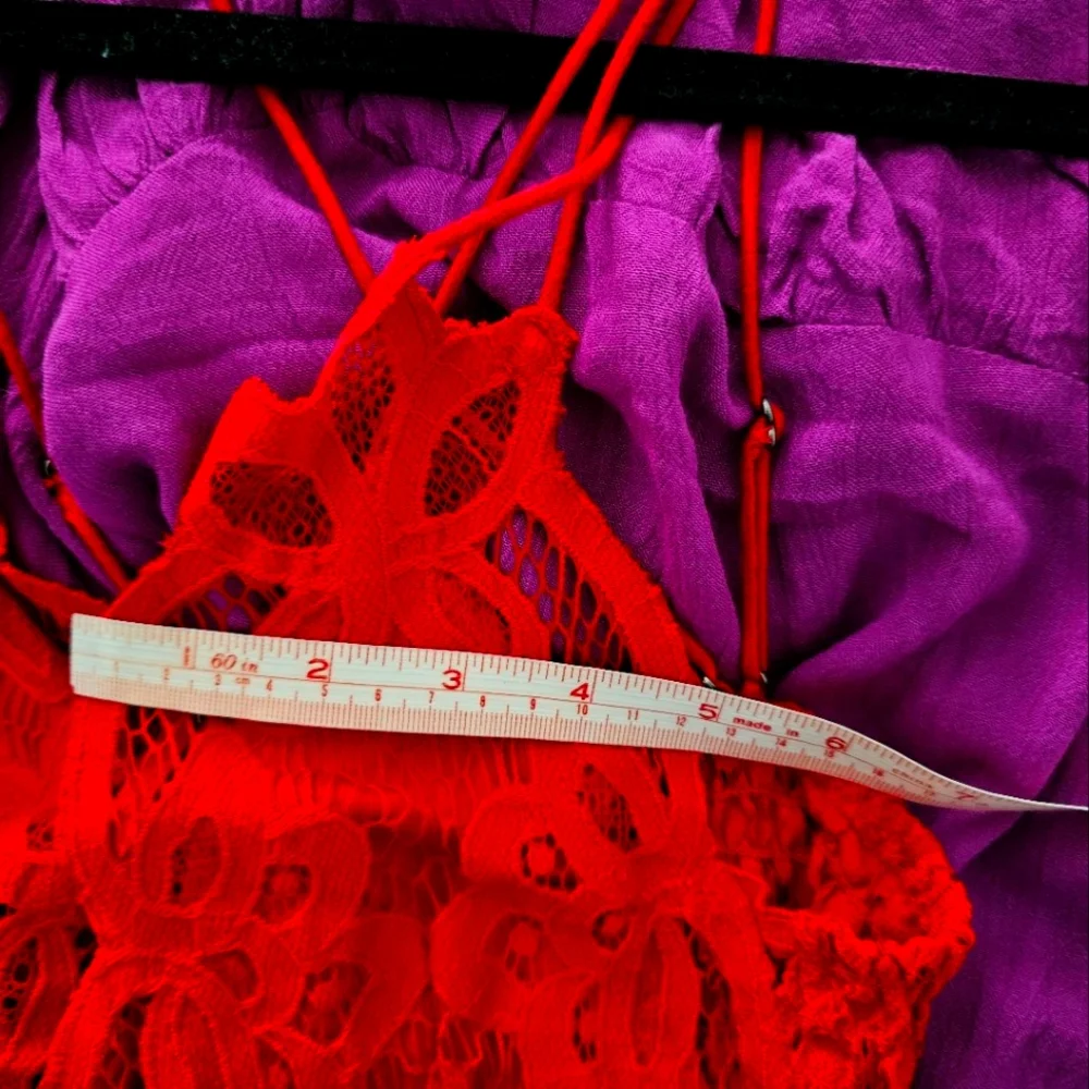 Nwot Free People One FP Adella dress in Red And Purple - Picture 10 of 15